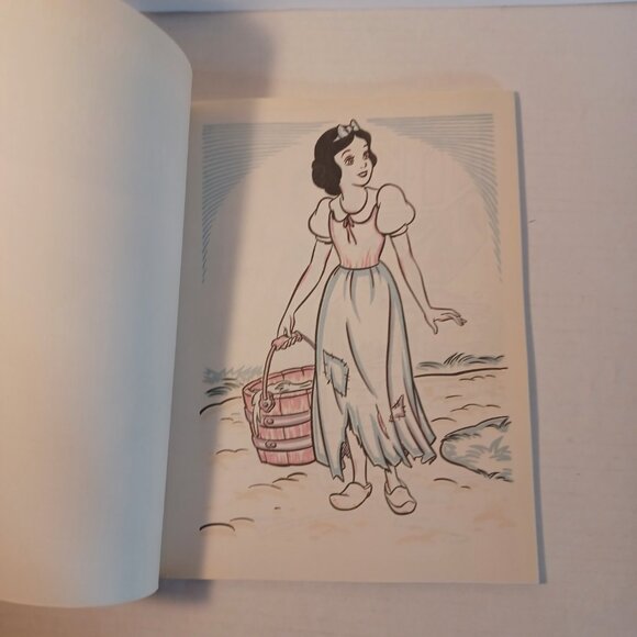 1993 Disney Snow White Paint with Water Activity Book Golden Vintage New - Picture 3 of 4